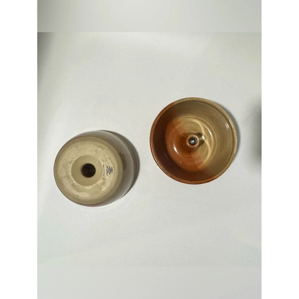 Stoneware Apple Poundcake Bakers Set of (2) Orange Cream Portugal Fall Baking